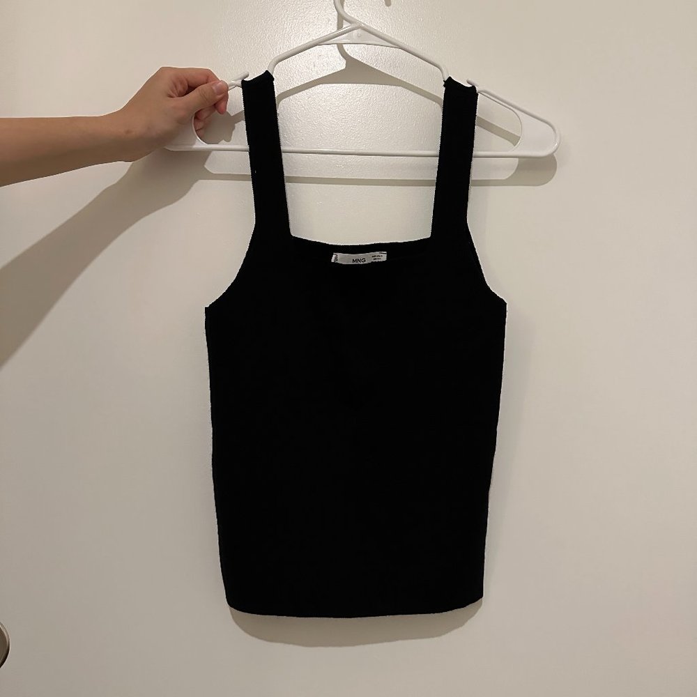 Mango Black Tank Top